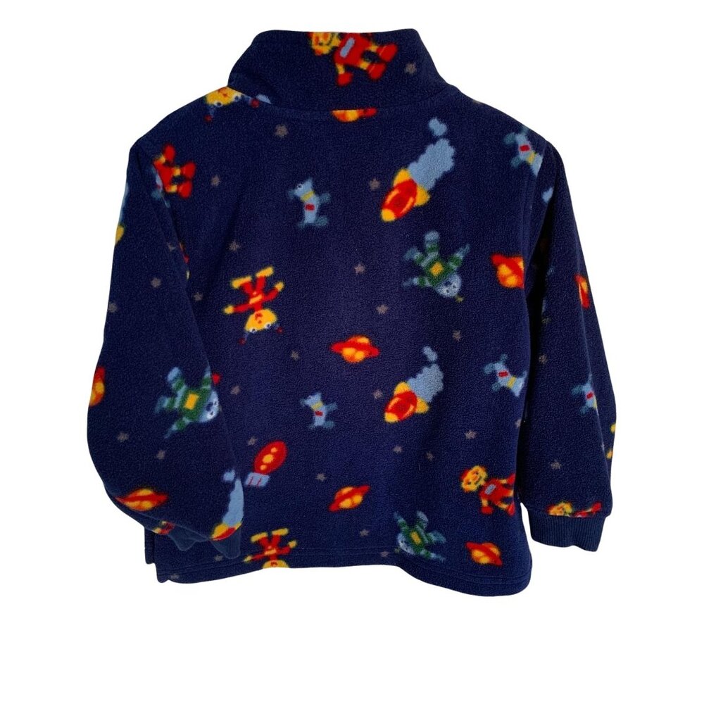 Vintage Sonoma Alien Print Fleece Pullover Sweatshirt 24 Months - Picture 5 of 5